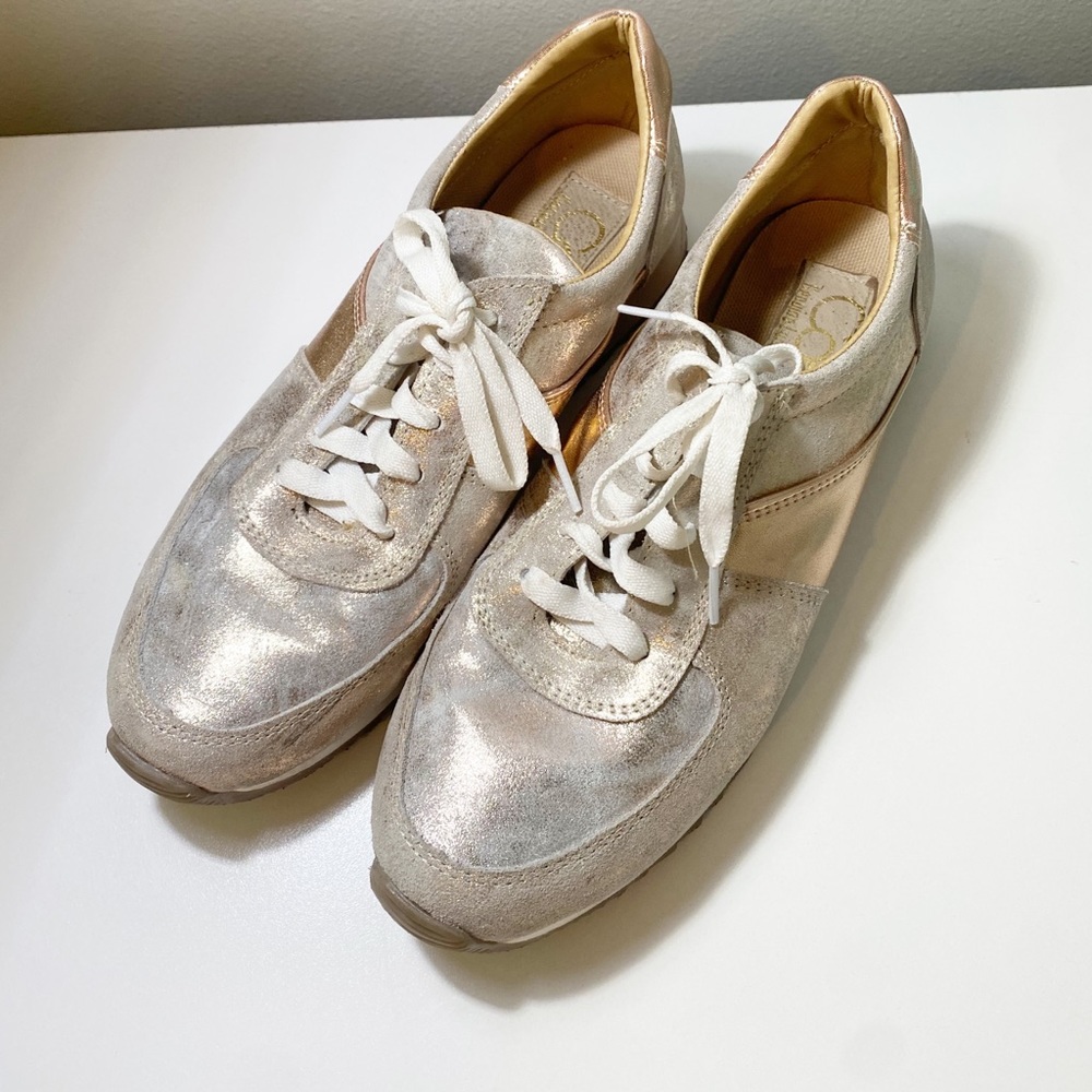 Women's CoFi Rose Gold Leather Metallic Holly Fashion Sneakers Size 9